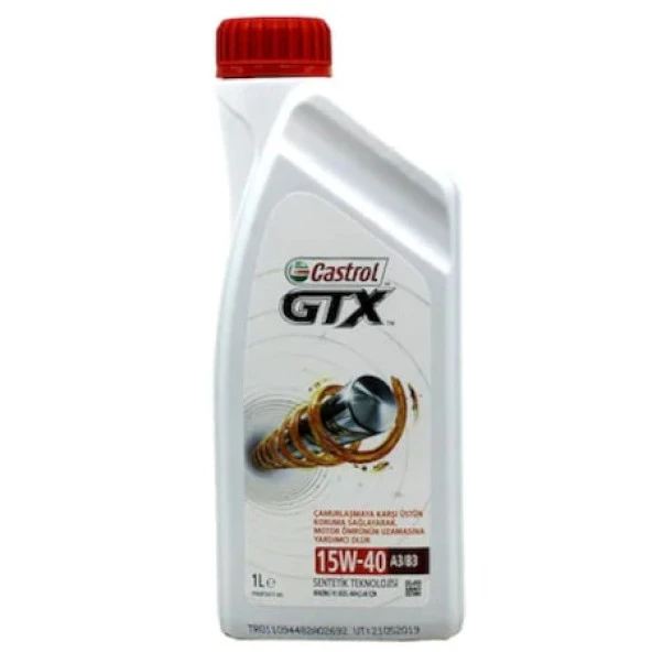 Castrol GTX 15W-40 A3/B3 Sentetik Motor Yağı  1 L ürün görseli 1