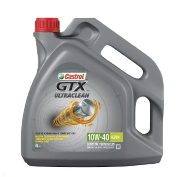 Castrol GTX Ultraclean 10W-40 A3/B4 Yarı Sentetik Motor Yağı 4 L ürün görseli 1