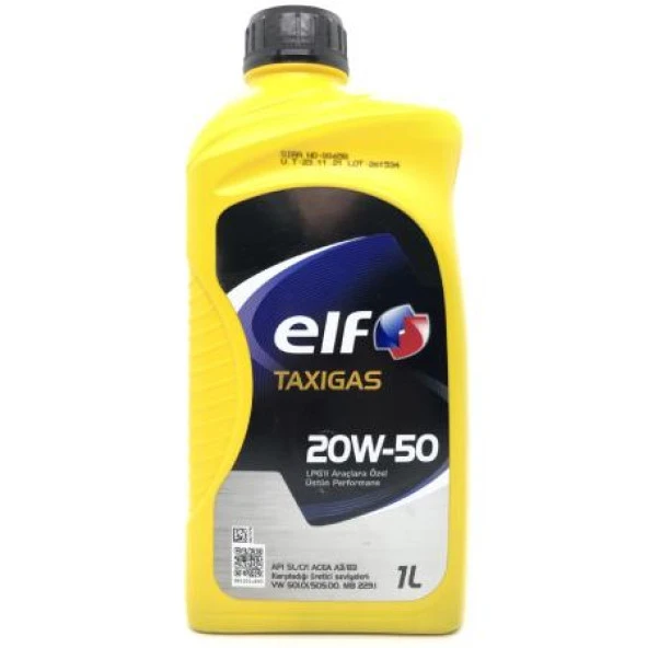 Elf Taxigas 20W-50 Motor Yağı  1 L ürün görseli 1