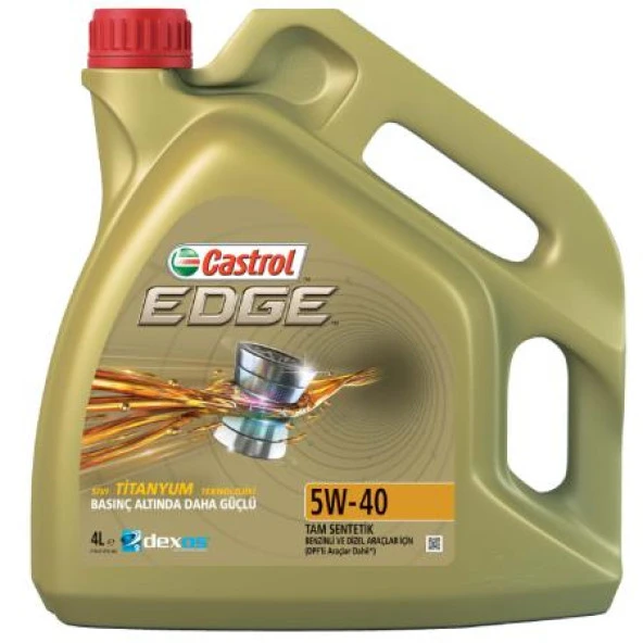 Castrol Edge 5W-40 Tam Sentetik DPF Motor Yağı  4 L ürün görseli 1