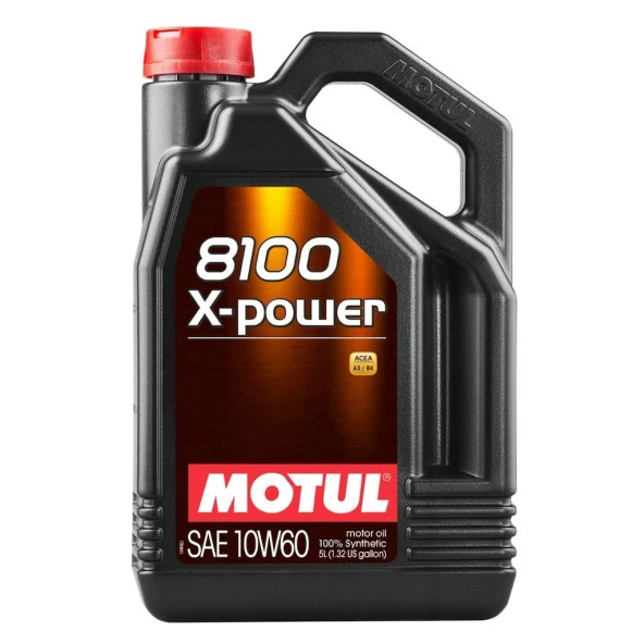 Motul 8100 X-Power 10W-60 Tam Sentetik Motor  Yağı  4 L ürün görseli 1