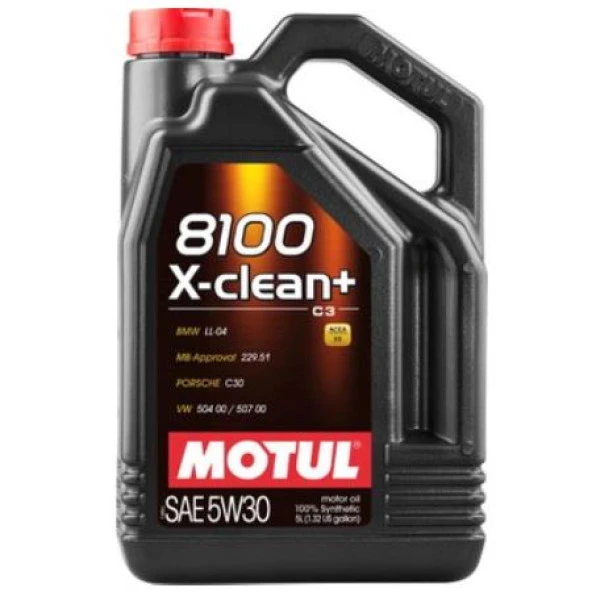 Motul 8100 X-Clean + 5W-30 5 Litre Motor Yağı ürün görseli 1