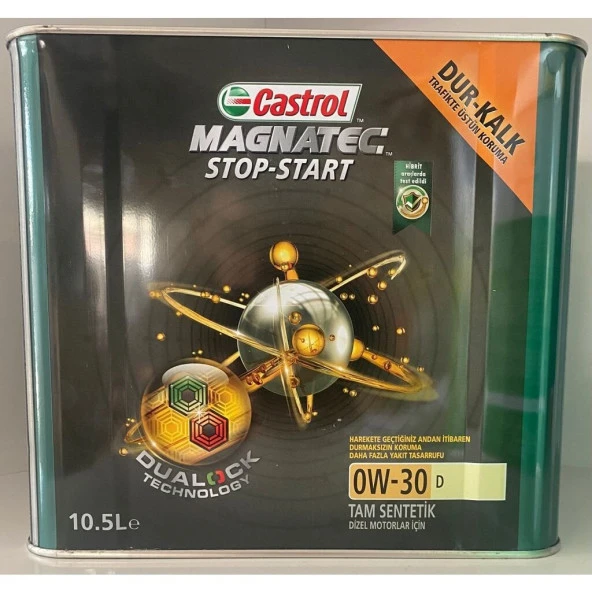 Castrol Magnatec Stop-Start 0W-30 Tam Sentetik Motor Yağı 10500 ML ürün görseli 1