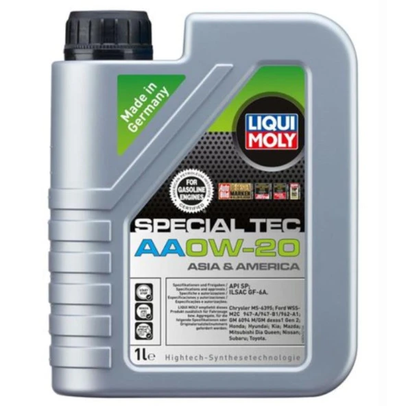 LIQUI MOLY SPECIIAL TEC AA 0W20 1L - 6738 ürün görseli 1
