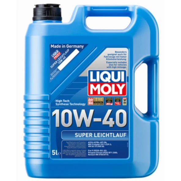 LIQUI MOLY SUPER LEICHTLAUF 10W40 5L - 9505 ürün görseli 1