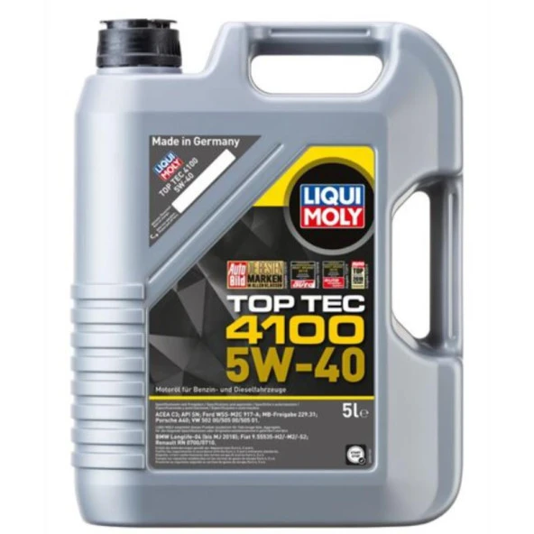 LIQUI MOLY TOP TEC 4100 5W40 5L - 9511 ürün görseli 1