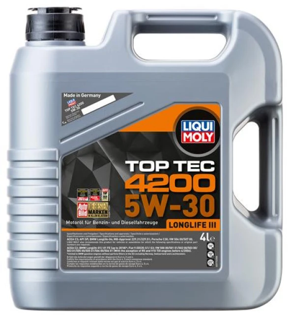 LIQUI MOLY LM 3715 4200 5W30 4LT ürün görseli 1
