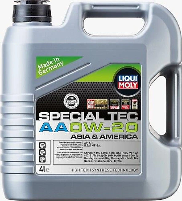 LIQUI MOLY SPECIAL TEC 0W-20 4L 9705 ürün görseli 1