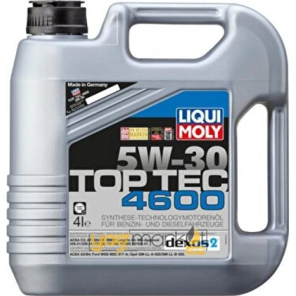 LIQUI MOLY TOP TEC 4600 5W-30 4L 3763 ürün görseli 1