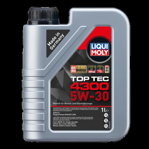 LIQUI MOLY TOP TEC 4300 5W-30 1L - 2323 ürün görseli 1