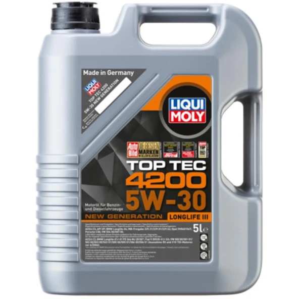 LIQUI MOLY TOP TEC 4200 5W30 5L - 8973 ürün görseli 1