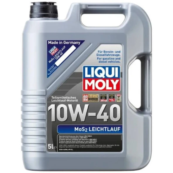 Liqui Moly Mos2 Leichtlauf 10W-40 5 lt Motor Yağı - 2024 ürün görseli 1