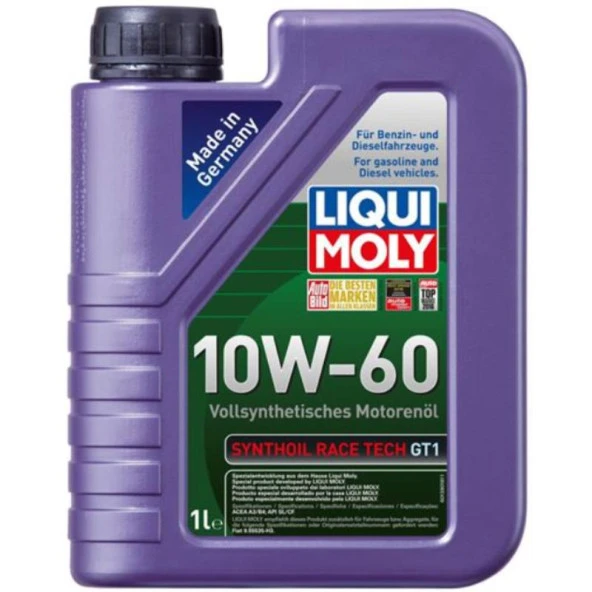 LIQUI MOLY SYNTHOIL RACE TECH GT1 10W60 1L - 8908 ürün görseli 1