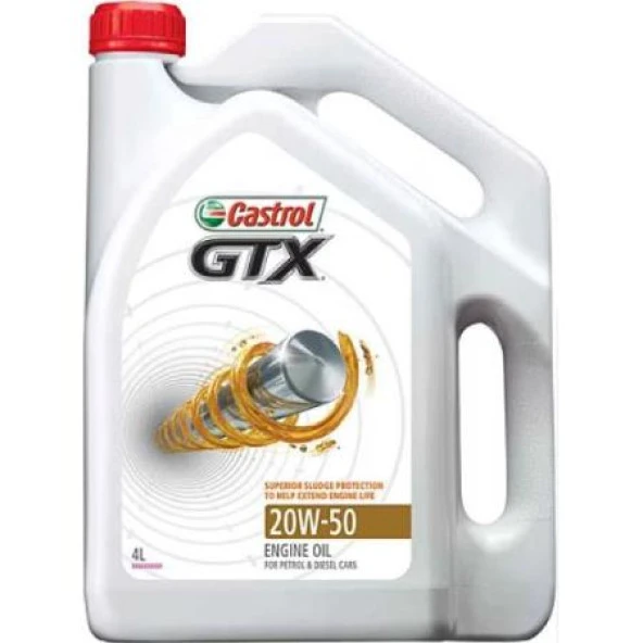 Castrol GTX 20W- 50 Sentetik Motor Yağı  4 L ürün görseli 1