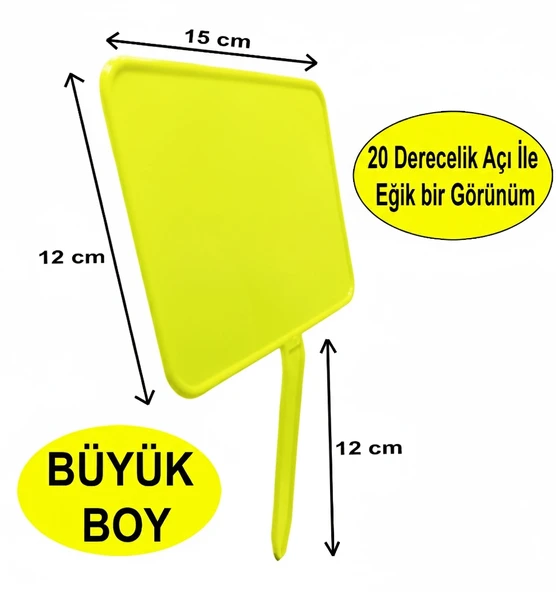 MT Manav Fiyat Etiketi Sarı 10 Adet B.Boy ürün görseli 1