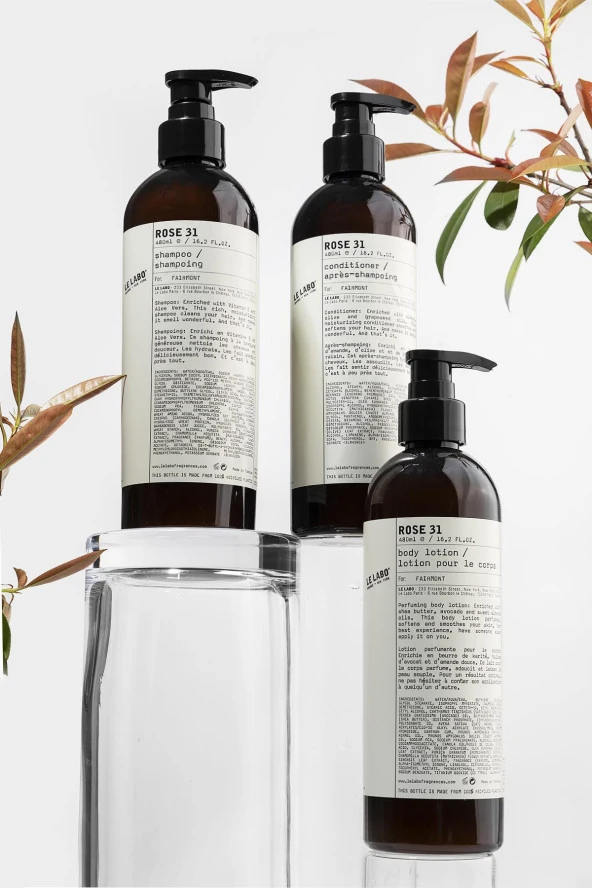 Le Labo Rose 31 Shampoo 480 ml + Conditioner 480 ml + Body Lotion 480 ml ürün görseli 1