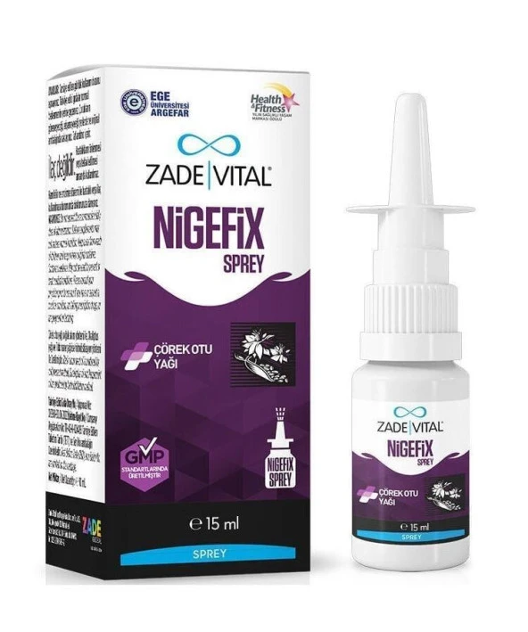 Zade Vital Nigefix Nazal Sprey 15 ml 8690712028069 ürün görseli 1