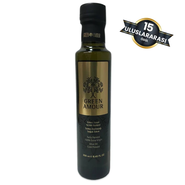 Green Amour Erken Hasat %100 Natürel Sızma Zeytinyağı 250 ml e ürün görseli 1