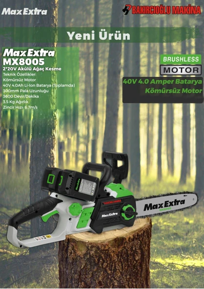 PTTAVM: Max Extra Mx8005 Akülü Testere Çift Akü