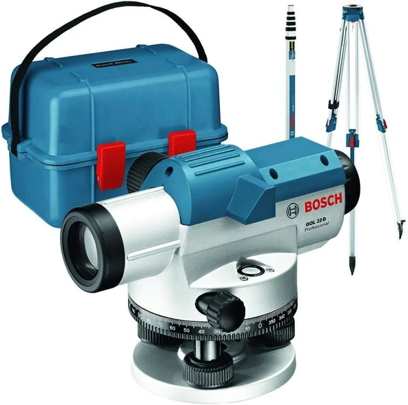 Bosch GOL 32 D + BT 160 Tripot + GR 500 Mira Optik Nivelman Hizalama ürün görseli 1