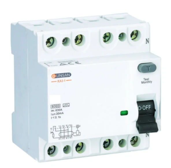 Günsan 4x25A 300Ma Kaçak Akım Rolesi KA34-25/300 ürün görseli 1