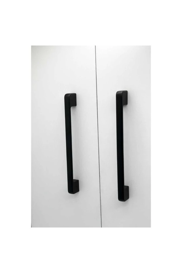Arel Mat Siyah Tv Ünitesi Vestiyer Yatak Odası Mutfak Dolap Çekmece Kulpu 160 Mm (16 Cm) 3 Adet ürün görseli 1