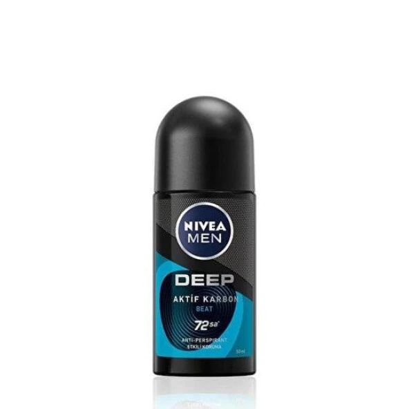 Nıvea Deo Roll-On Men Deep Aktif Karbon Beat 50ml ürün görseli 1