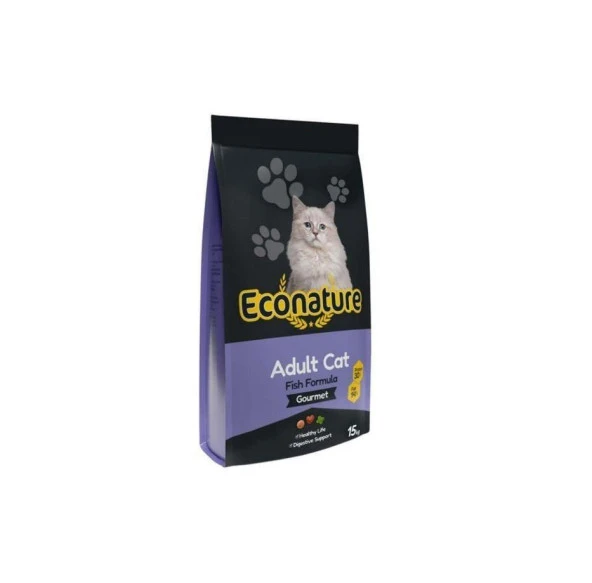 Econature Plus Gurme Balıklı Yetişkin Kedi Maması 15 Kg ürün görseli 1