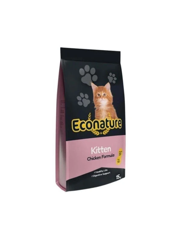 Econature Tavuklu Yavru Kedi Maması 15 Kg ürün görseli 1