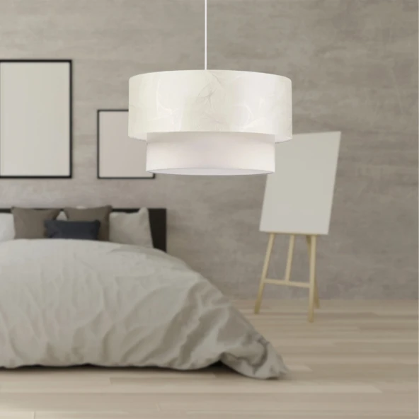 ArtGift Pasta Tekli Sarkıt Krem Renk Dallı Desen Yatak Odası Salon Oturma Odası Avize ürün görseli 1