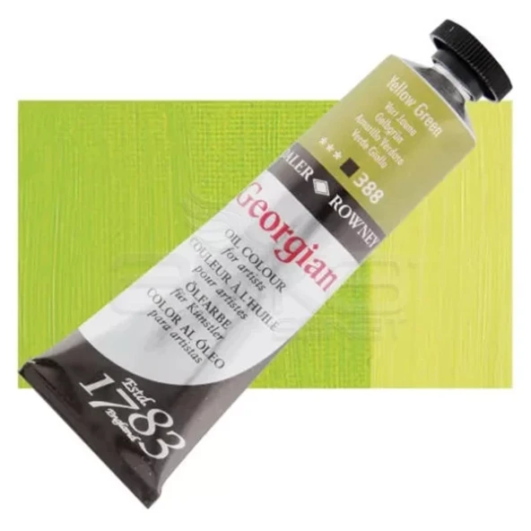 Daler Rowney Georgian Yağlı Boya 225ml 388 Yellow Green ürün görseli 1