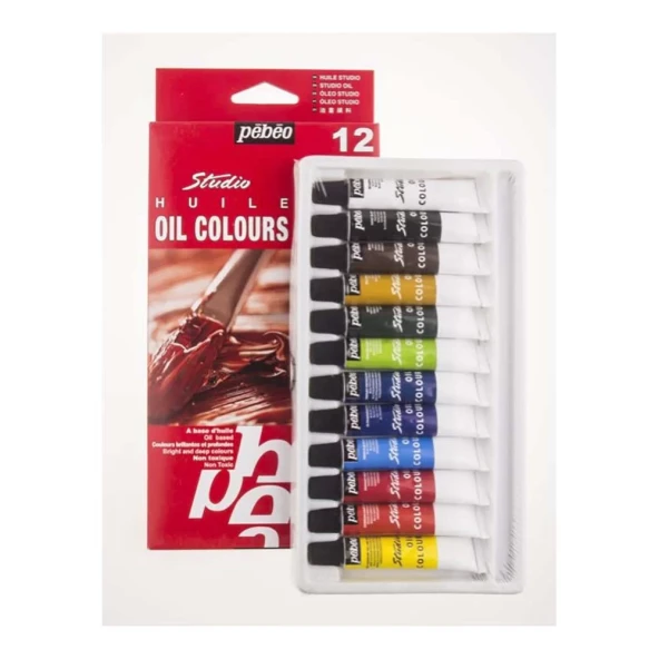 Pebeo 12’Li Tüp Yağlı Boya 12 ml 668100 ürün görseli 1