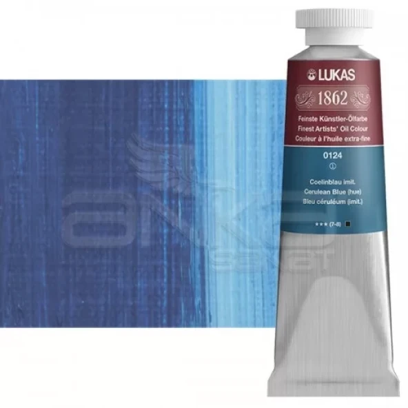 Lukas 1862 37ml Yağlı Boya Seri:1 No:0124 Cerulean Mavi ürün görseli 1