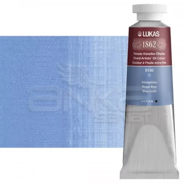 Lukas 1862 37ml Yağlı Boya Seri:1 No:0150 Kraliyet Mavisi 4-Koyu ürün görseli 1