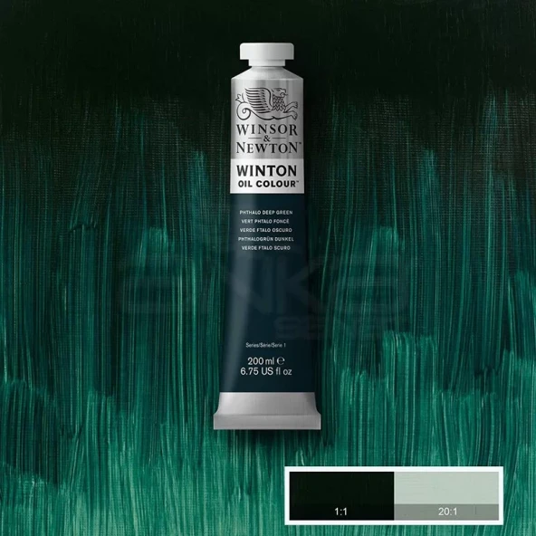 Winsor & Newton Winton Yağlı Boya 200ml 048 Phthalo Deep Green ürün görseli 1