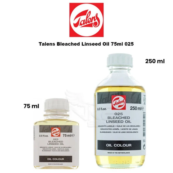 Talens Bleached Linseed Oil 75ml 025 75ml ürün görseli 1