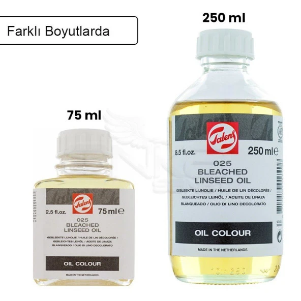 Talens Bleached Linseed Oil 75ml 025 75ml - Resim 2