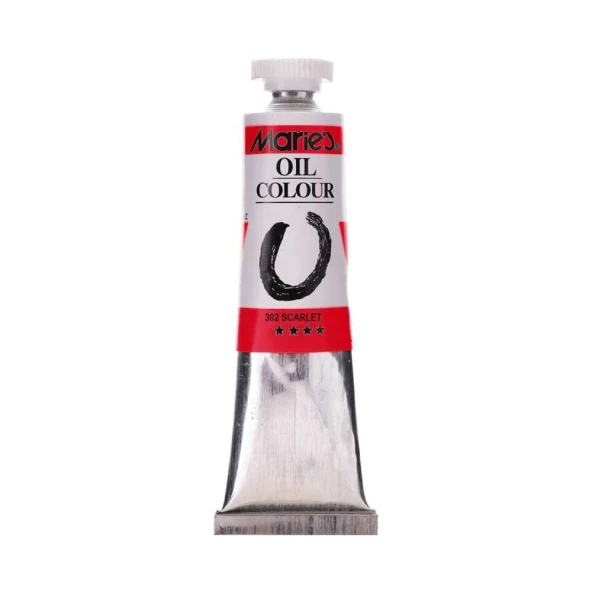 Maries Yağlı Boya Scarlet 50 ml E1384-3 302 - Resim 2