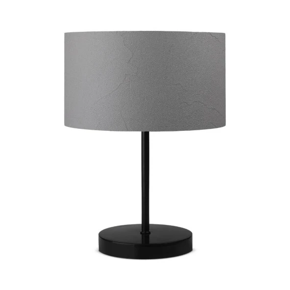 Pu Siyah Metal Ayaklı Modern Abajur ürün görseli 1