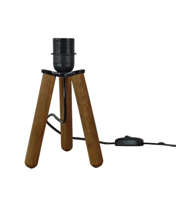 Ahşap Tripod Abajur Ayağı Klasik ürün görseli 1