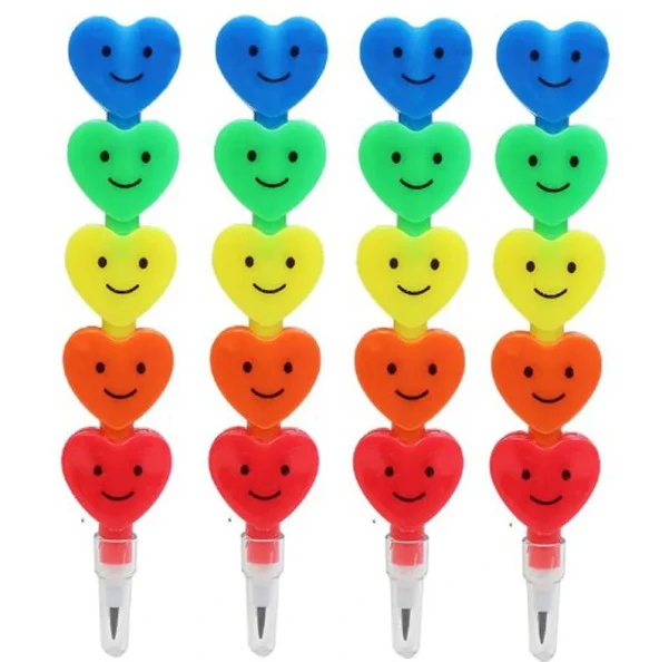 Emoji Yumurtlayan Kalp Kurşun Kalem 4 Grup 20 Uç ürün görseli 1