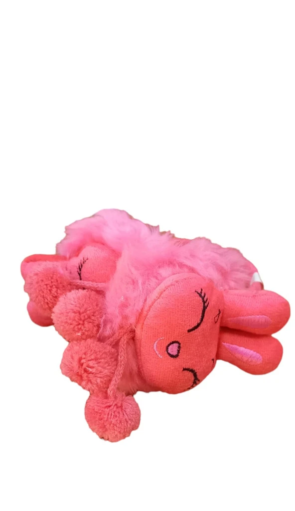 kız çocuk peluş kulaklık figürde farklılık olabilir pembe ürün görseli 1