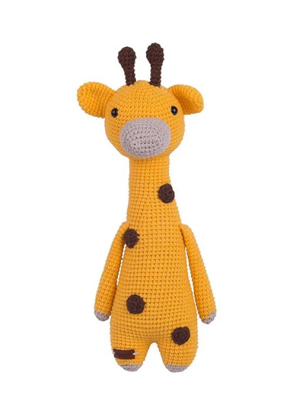 Amigurumi Organik Oyuncak-Uyku Arkadaşı -Örme Zürafa Bebek ürün görseli 1