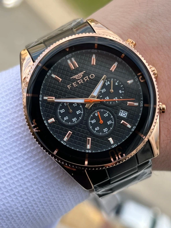 FERRO İç Fonksiyonları Aktif Chronograph 30 Mt Su Geçirmez Erkek kol Saat xf0014 ürün görseli 1