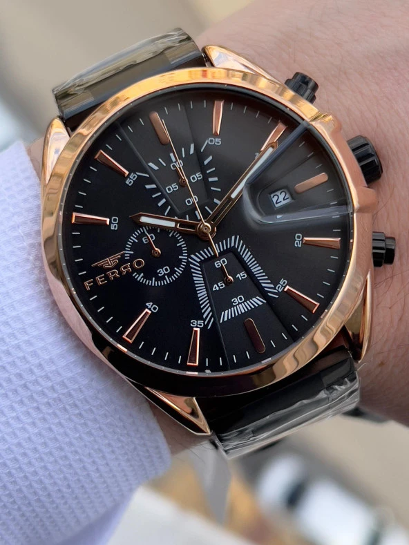 FERRO İç Fonksiyonları Aktif Chronograph 30 Mt Su Geçirmez Erkek kol Saat xf0015 ürün görseli 1