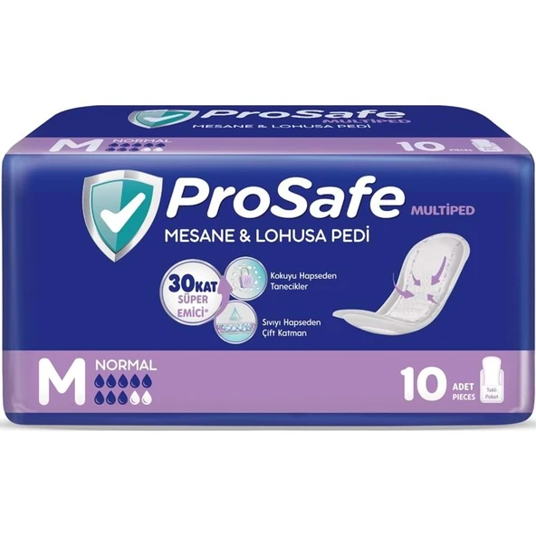 Prosafe Multiped Regl - Mesane - Lohusa Pedi M - Medium - Orta/Gece 20 Adet - Resim 2