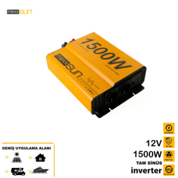 MEXXSUN TAM SİNÜS 12V 1500 WATT ürün görseli 1