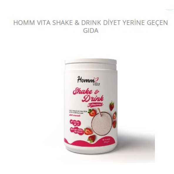 HOMM VITA SHAKE & DRINK DİYET YERİNE GEÇEN GIDA ürün görseli 1