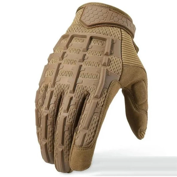 Kauçuk Masfal L Beden CAY232 Taktikal Eldiven Wolf Brown ürün görseli 1