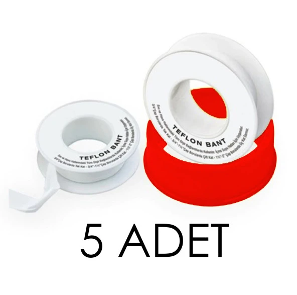 5 ADET TEFLON BANT 10 METRE - Resim 2